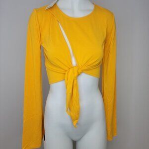 Urban Outfitters  Wrap Bell Sleeve Top